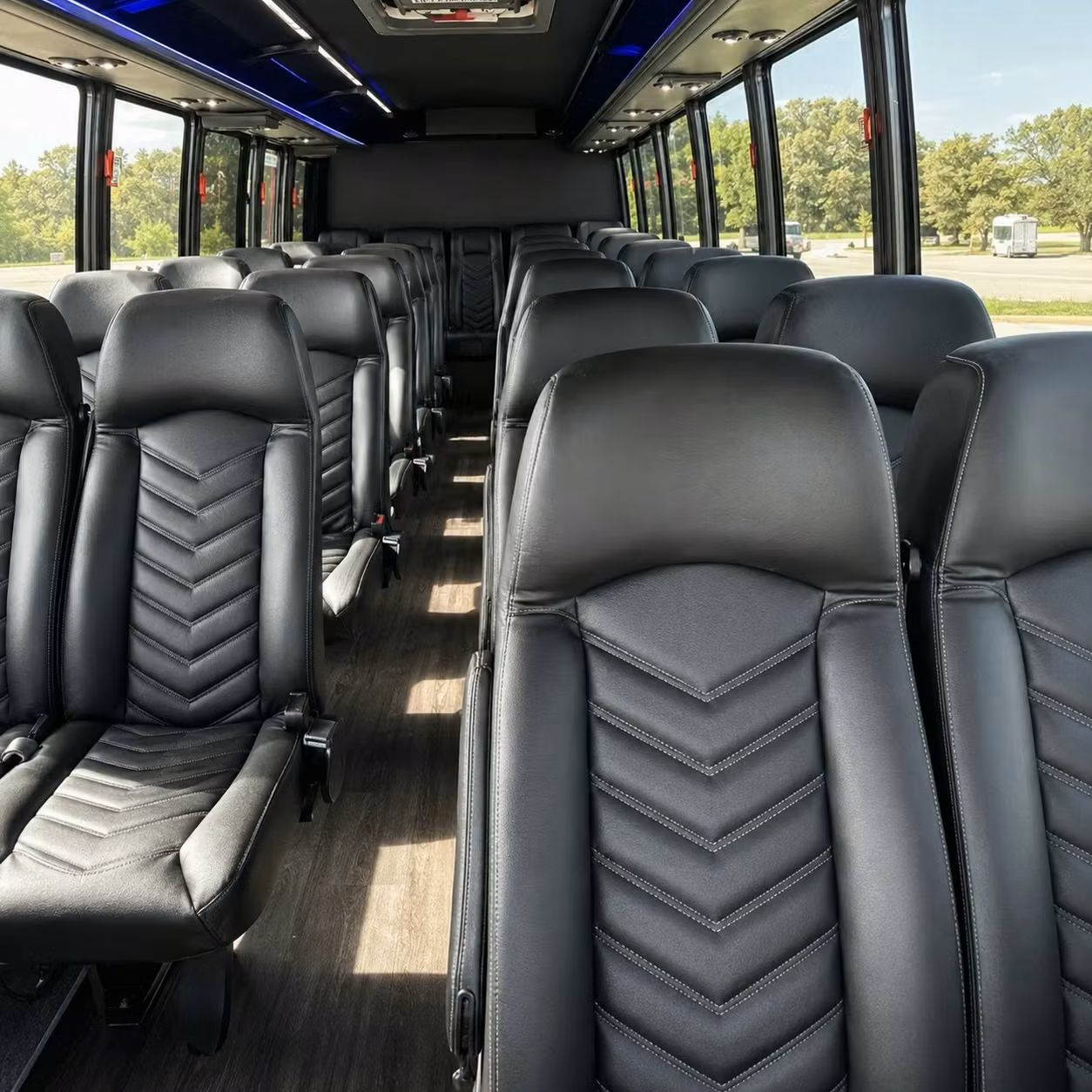 25 passenger minibus inside