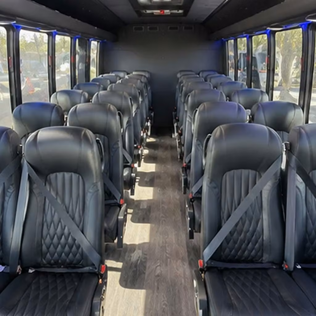 28 passenger minibus interior