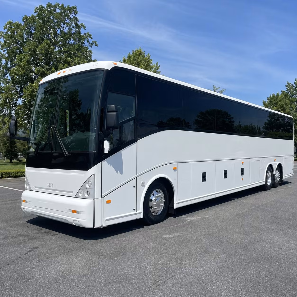 westland 56 passenger charter bus rental